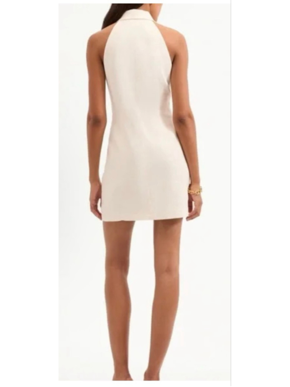 Veronica Beard Roxanne Off White Sleeveless Mini Dress 12 NWT - Picture 4 of 5